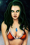 Repaint of 2003's Christmas Bikini Sidhe